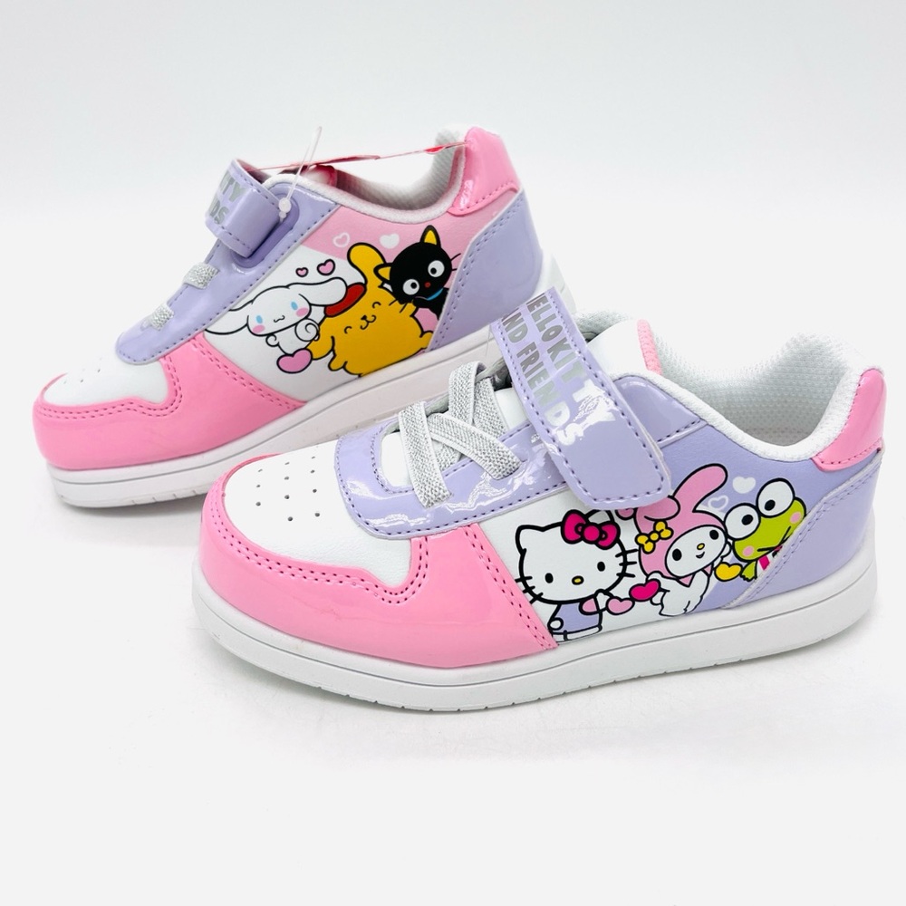 Hello Kitty & Friends Velcro Sneakers SANRIO 10 11 Cinnamoroll My Melody NWT